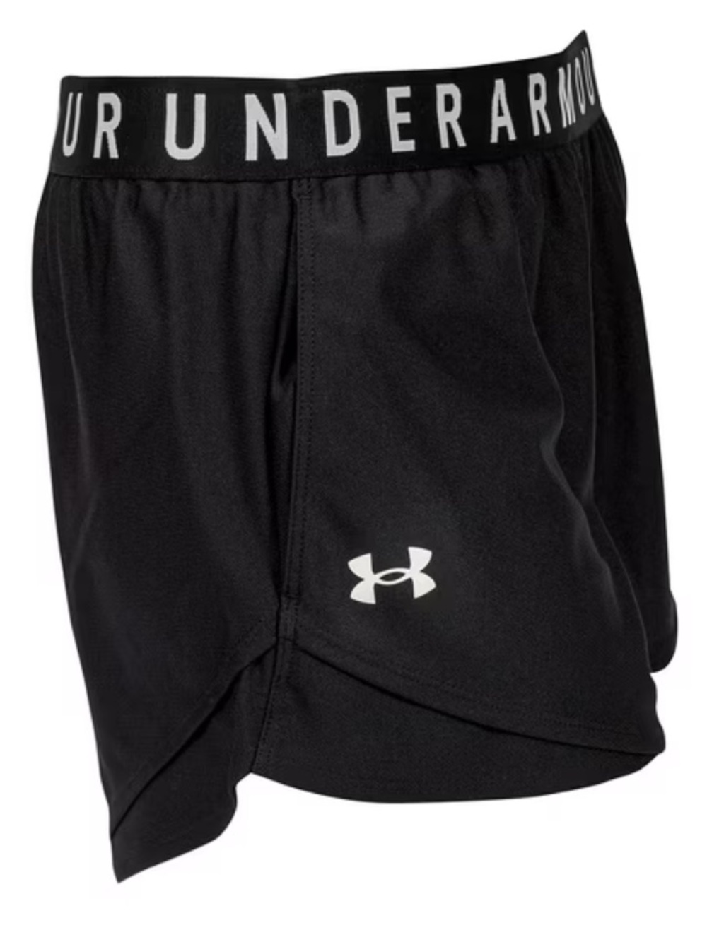 Under Armour Black Women's Athletic Shorts with Logo Waistband size 2xl